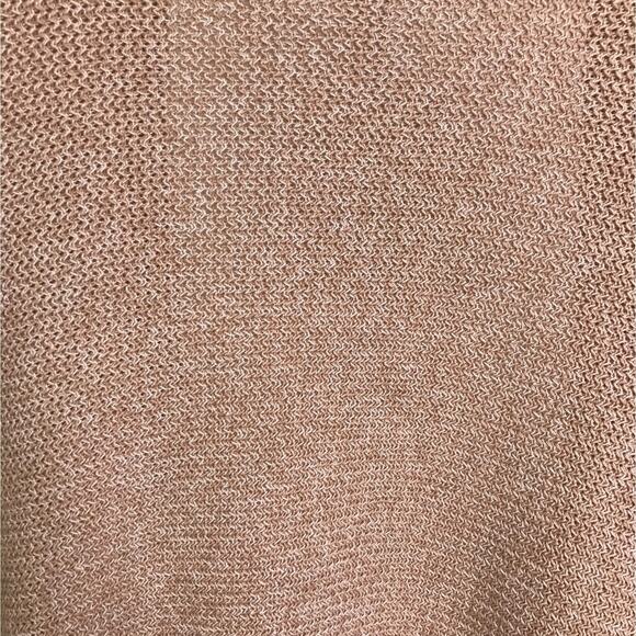 White House Black Market Cardigan Womens XS Beige Knit Fringe Open Front Sweater - Picture 5 of 11